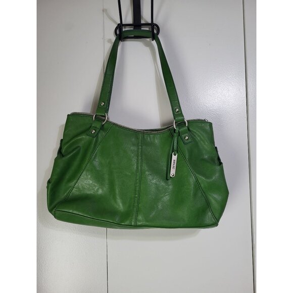 Relic Handbags - RELIC Y2K Apple Green Shoulder Bag Faux Leather Purse Double Strap *Flaw